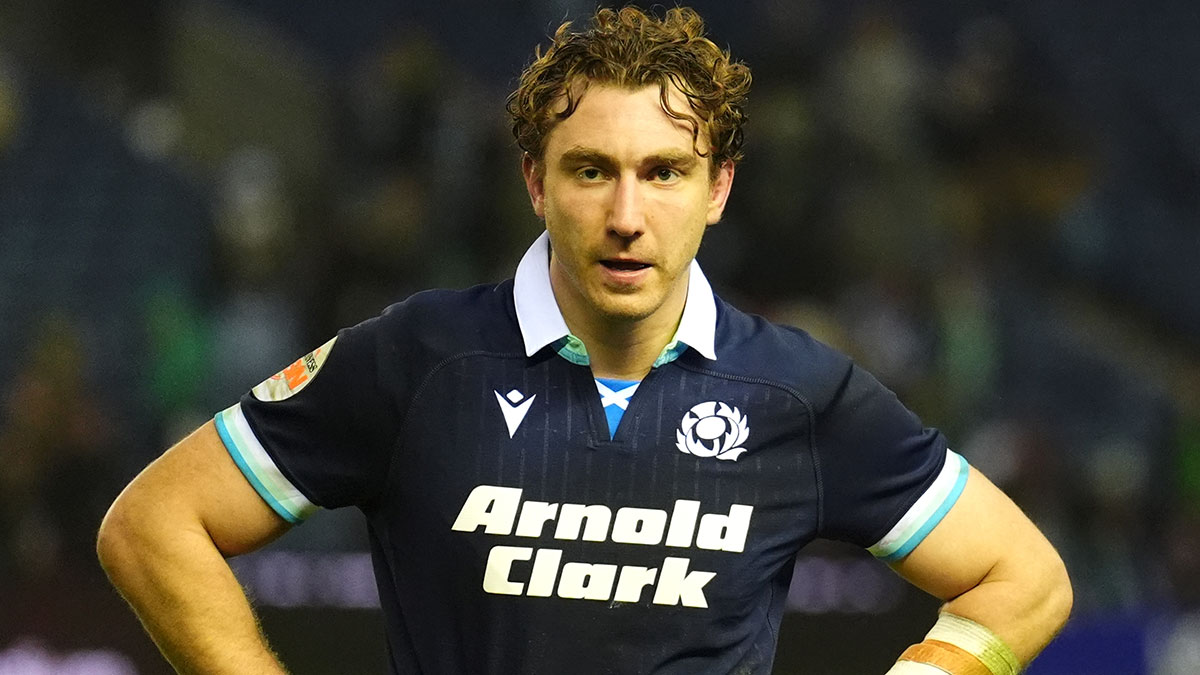 Jamie Ritchie at Scotland v Ireland match during 2025 Six Nations 1200