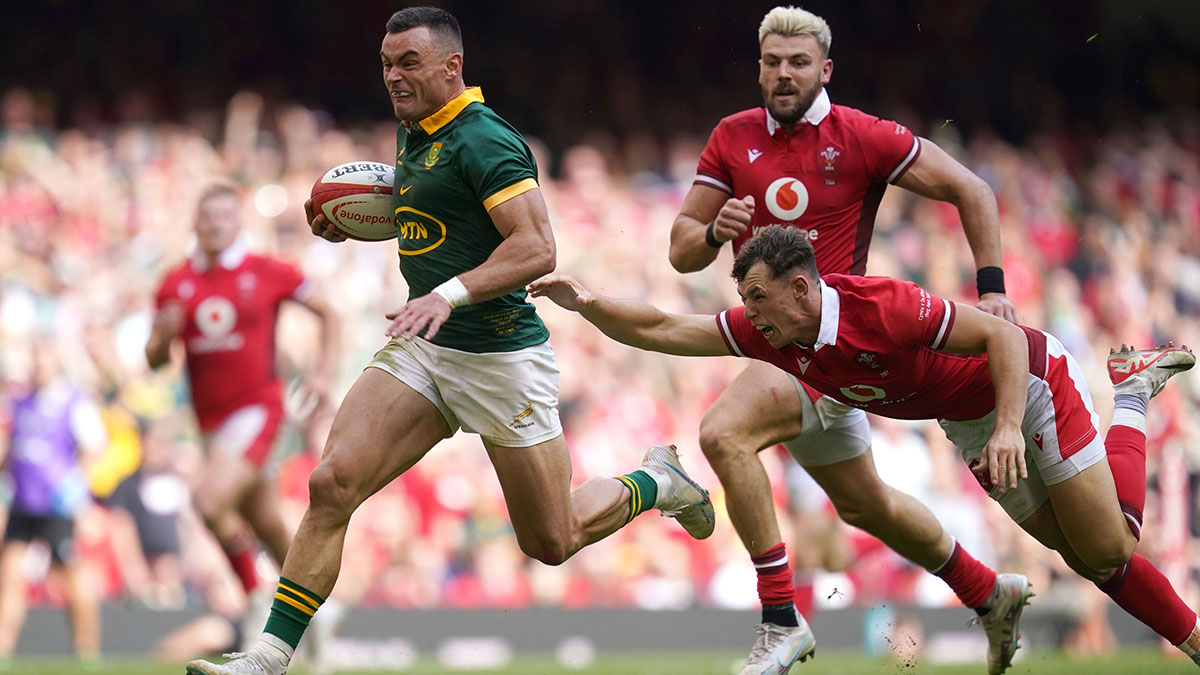 Jesse Kriel scored two tries for South Africa against Wales in 2023 summer internationals