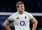 Joe Launchbury playing for England