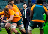 Joe Schmidt coaches his Australia team before England match in 2024 autumn internationals