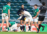 Jonny May scores a try for England v Ireland in 2020 Autumn Nations Cup