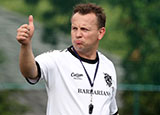 Kingsley Jones training the Barbarians in 2010