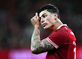 Louis Rees-Zammit at Wales v Italy match during 2026 Six Nations