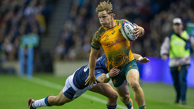 Michael Hooper in action for Australia against Scotland in 2022 Autumn Internationals