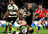 New Zealand's TJ Perenara v Barbarians at Twickenham