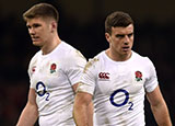 Owen Farrell and George Ford during 2017 Six Nations