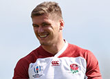 Owen Farrell in training before Australia World Cup quarter final match