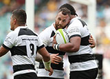 Quade Cooper in action for Barbarians against Australia