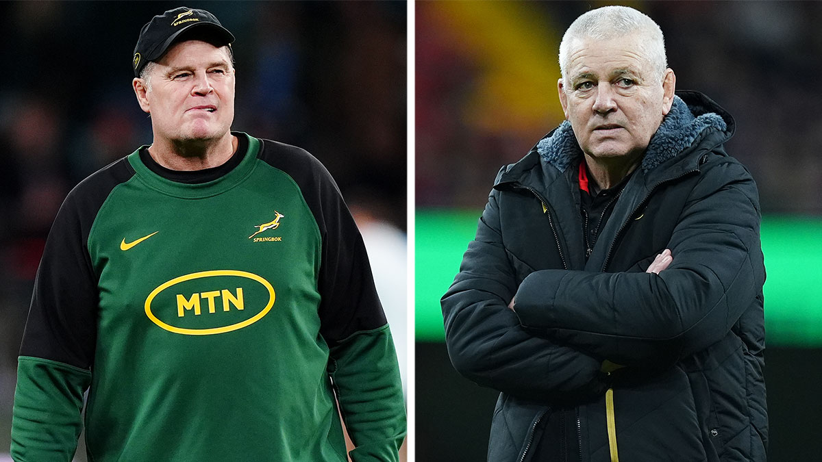 Rassie Erasmus and Warren Gatland