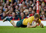 Reece Hodge scored a try and kicked two penalties for Australia