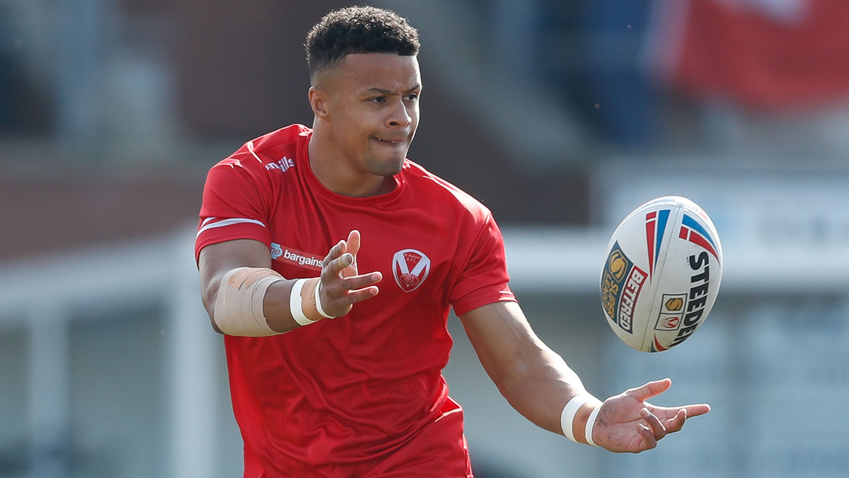 Regan Grace training with St Helens