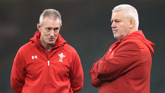 Rob Howley and Warren Gatland during 2018 Autumn Internationals