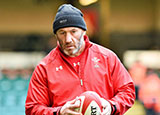 Robin McBryde during Wales training session