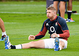 Ruaridh McConnochie during an England training session