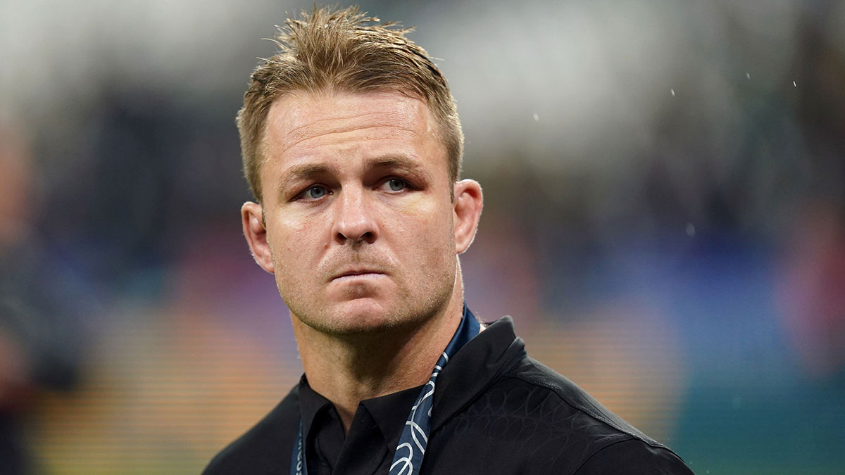 Sam Cane looks dejected after New Zealand lose to South Africa in 2023 Rugby World Cup Final