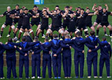 Scotland team face All Blacks Haka during 2022 Autumn Internationals