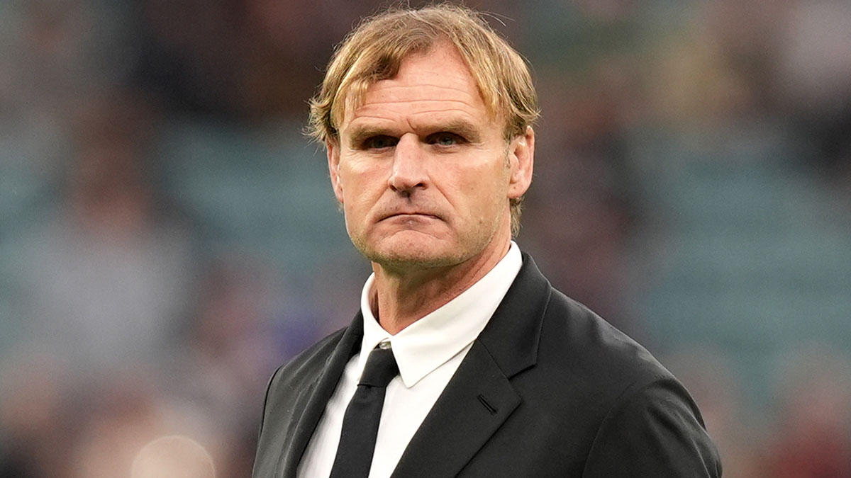 Scott Robertson at England v New Zealand match during 2025 Autumn Internationals