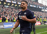 Sione Tuipulotu at Ireland v Scotland match during 2026 Six Nations