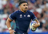 Sione Tuipulotu in action for Scotland during 2023 Rugby World Cup