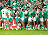South Africa and Ireland players after pool match during 2023 Rugby World Cup
