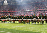 South Africa line up against Wales during 2023 Summer Internationals