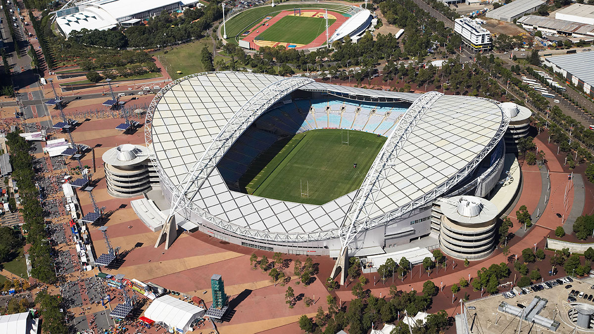 Stadium Australia aerial view