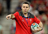 Stephen Jones at Wales v Georgia Rugby World Cup match