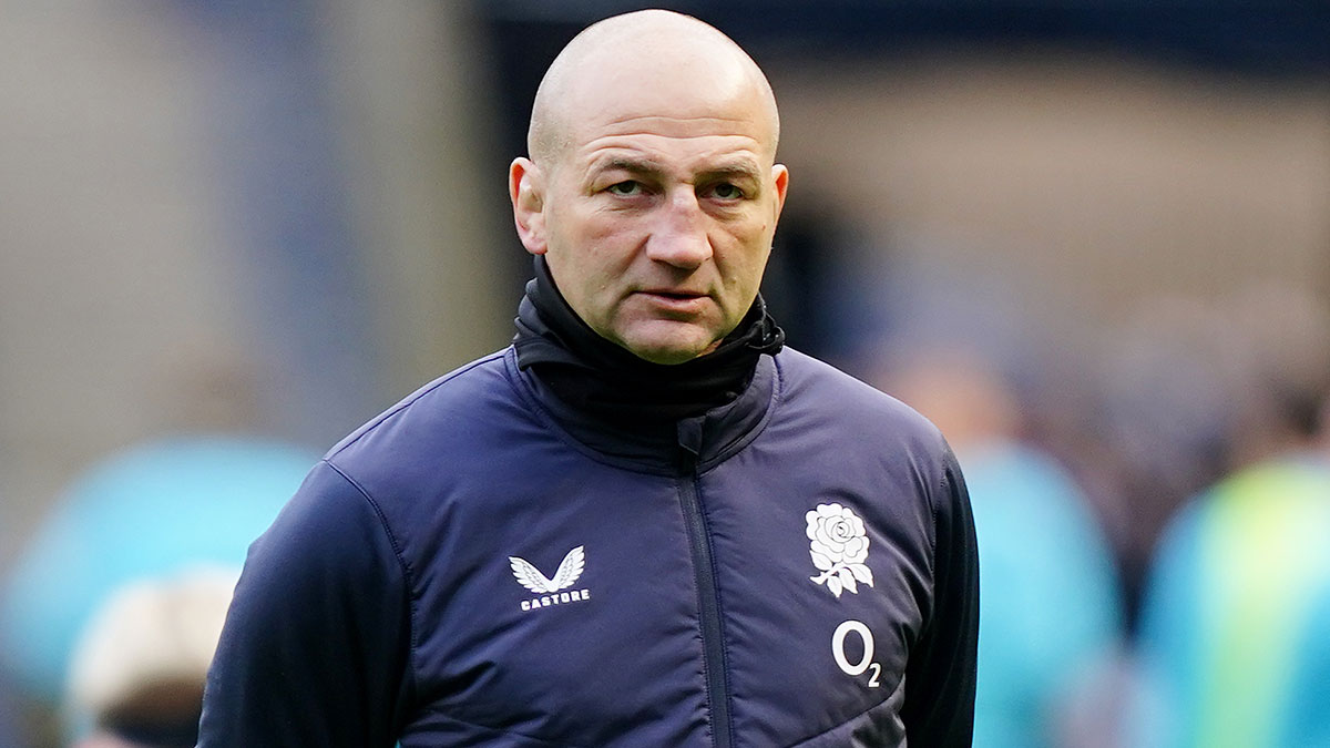Steve Borthwick at Scotland v England match during 2026 Six Nations