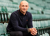 Steve Borthwick during a media briefing at Twickenham in October 2024