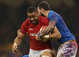 Taulupe Faletau in action for Wales during 2018 Six Nations