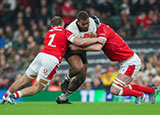 Tevita Ikanivere in action for Fiji against Wales during 2024 autumn internationals