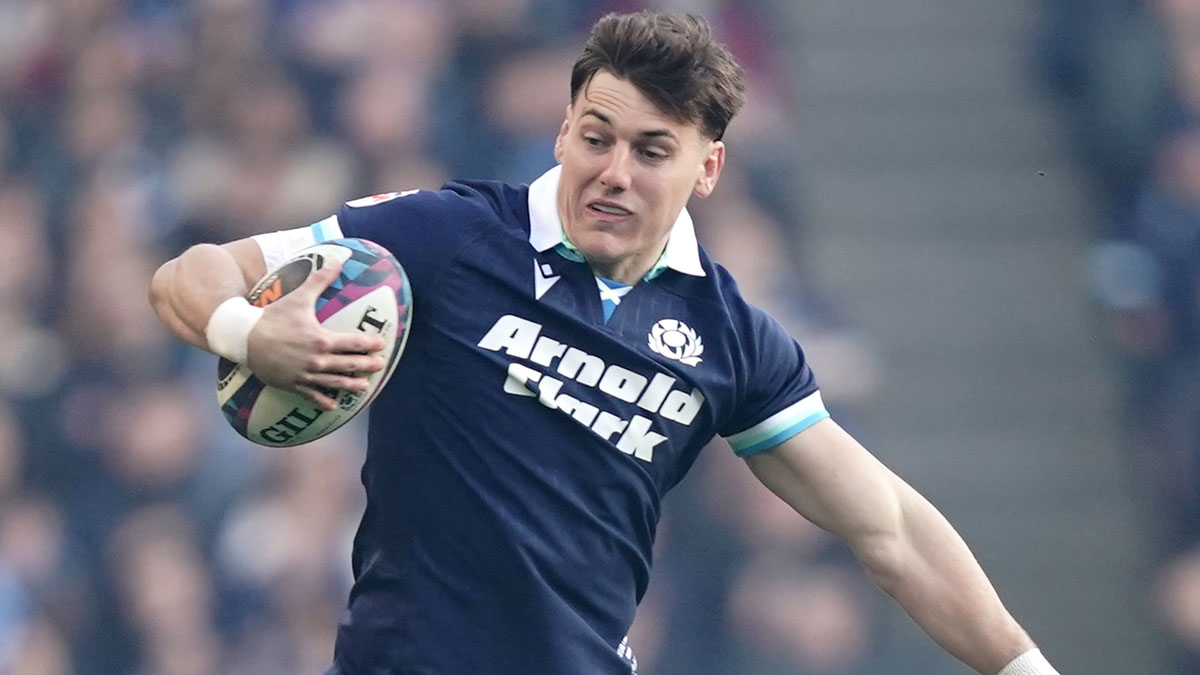 Tom Jordan in action for Scotland v Wales during 2026 Six Nations