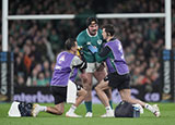 Tom O'Toole receives treatment during Ireland v New Zealand match in 2024 autumn internationals