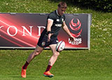 Tommy Freeman at Lions training session before 2025 Lions Tour