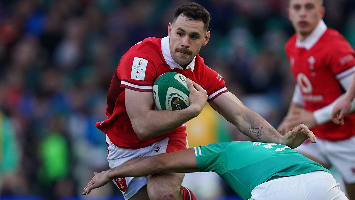 Tomos Williams in action for Wales against Ireland during 2024 Six Nations