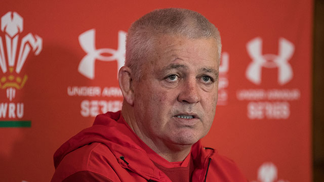 Warren Gatland at Wales press conference