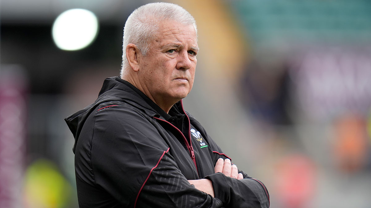 Warren Gatland before the Qatar Airways Cup match at Twickenham in June 2024