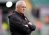 Warren Gatland before the Qatar Airways Cup match at Twickenham in June 2024