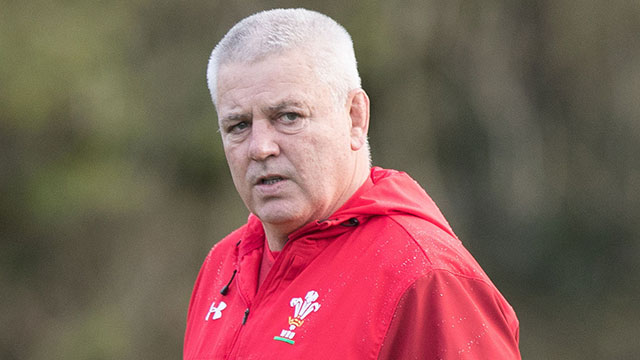 Warren Gatland coaching Wales