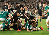Xavier Numia in action for New Zealand v Ireland during 2026 Nations Championship